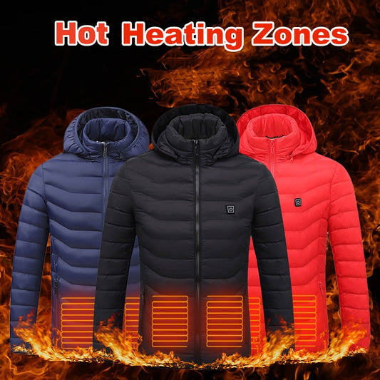 Heated Puffer Jacket Electric Heating and Windbreaker
