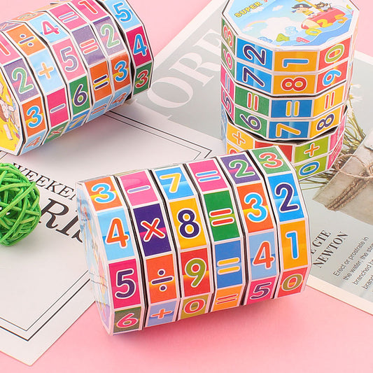 Educational Cylindrical Plastic Rubik's Cube